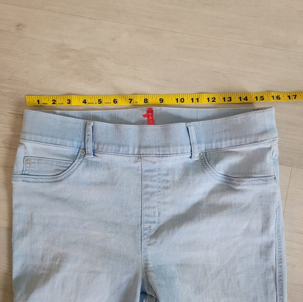 SPANX Blue Flare Wide Leg Jeans Classic Denim - Picture 10 of 13